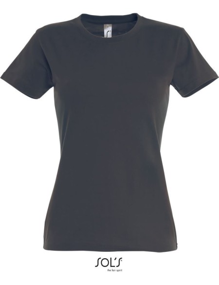 Damen T-Shirt – Imperial – Mausgrau 3XL