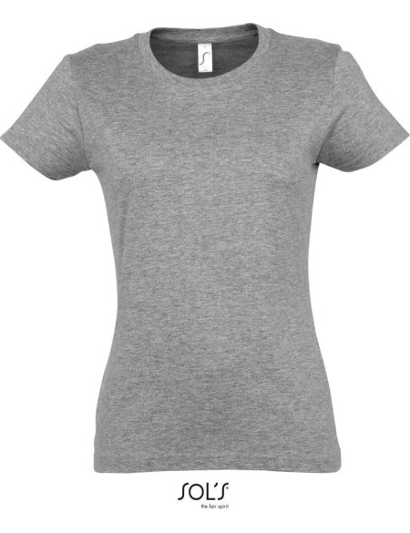 Damen T-Shirt – Imperial – Grau meliert XL