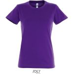 Damen T-Shirt - Imperial - Dunkellila L