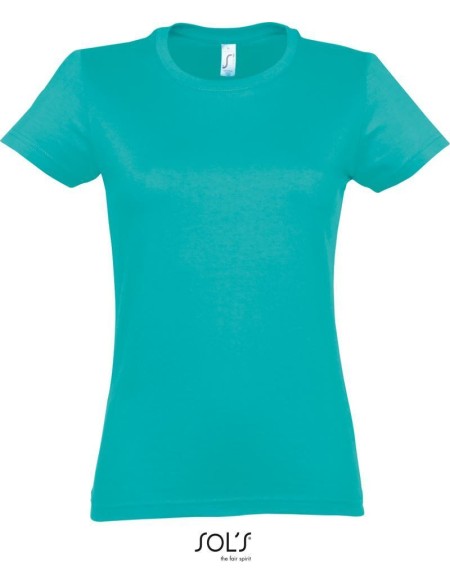 Damen T-Shirt - Imperial - Karibikblau S