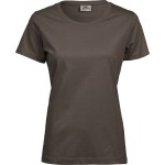 Damen-T-Shirt – Teejays „Sof Tee“ – Schokolade XXL