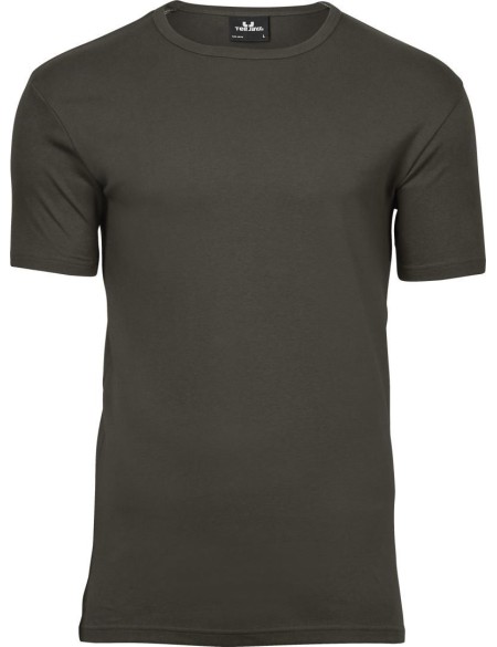 Herren T-Shirt – Teejays Interlock – Dunkeloliv S