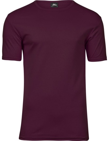 Herren-T-Shirt – Teejays Interlock – Burgunderrot XXL