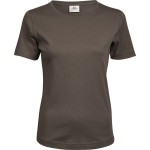 Damen-T-Shirt – Teejays Interlock – Schokolade XL