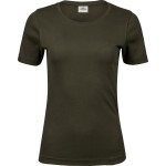 Damen-T-Shirt – Teejays Interlock – Dunkeloliv 3XL