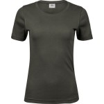 Damen T-Shirt - Teejays Interlock - Dunkelgrün M