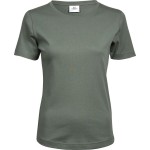Damen T-Shirt - Teejays Interlock - Blattgrün L