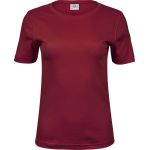 Damen T-Shirt - Teejays Interlock - Tiefrot S