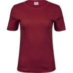 Damen T-Shirt - Teejays Interlock - Tiefrot S