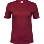 Damen T-Shirt - Teejays Interlock - Tiefrot M