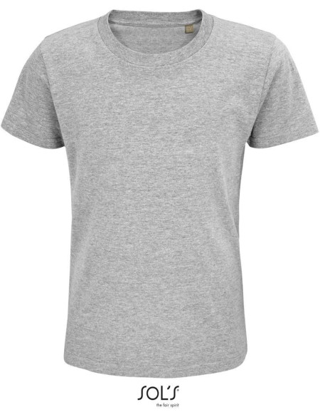 Kinder-T-Shirt - Pioneer - Grau meliert 8 Jahre