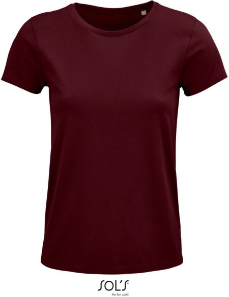 Damen T-Shirt - Crusader - Burgunderrot S
