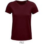 Damen T-Shirt - Crusader - Burgunderrot L