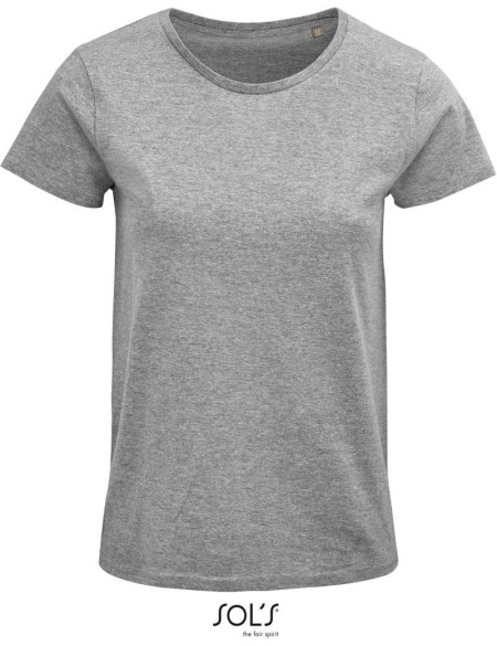Damen T-Shirt - Crusader - Grau meliert XXL