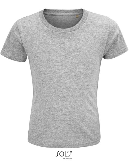 Kinder-T-Shirt - Crusader - Grau meliert 10 Jahre
