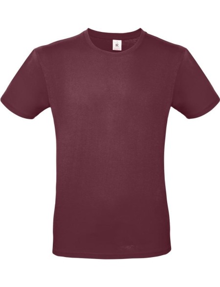 Herren-T-Shirt – B+C E150 – Burgunderrot XS