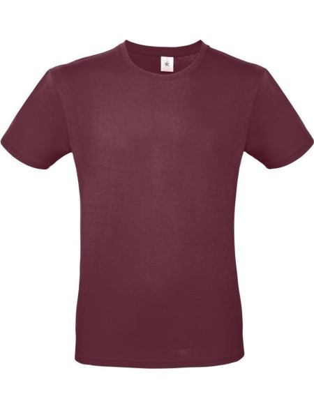 Herren-T-Shirt – B+C E150 – Burgunderrot XL