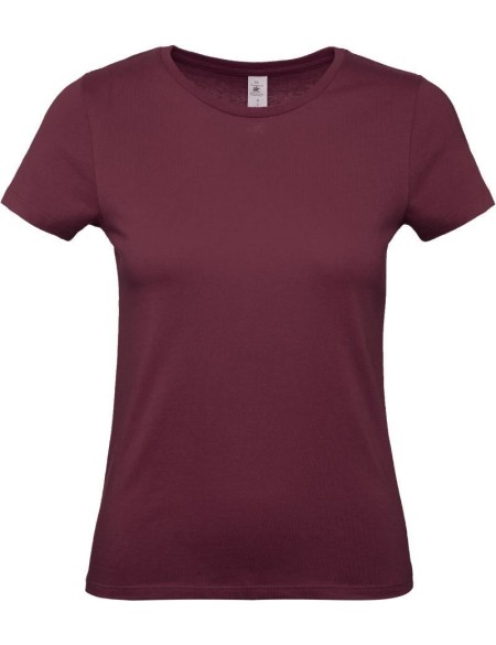 Damen-T-Shirt – B+C 150 – Burgunderrot XS