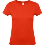 Damen-T-Shirt – B+C 150 – Feuerrot XS