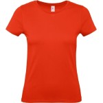 Damen T-Shirt – B+C 150 – Feuerrot XXL