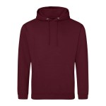 JustHoods Herren-Hoodie – Burgunderrot 5XL