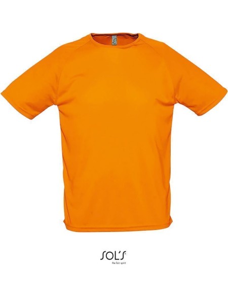 Herren-Sport-T-Shirt SPORTY - Neonorange XL