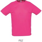 Sport-T-Shirt für Herren SPORTS - Neonrosa XL