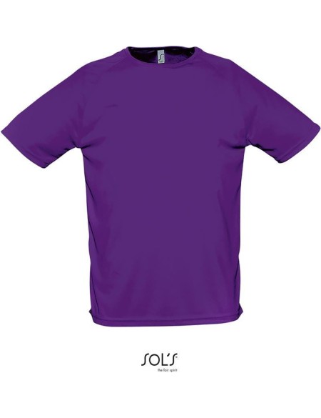 Herren-Sport-T-Shirt SPORTY - Dunkellila L