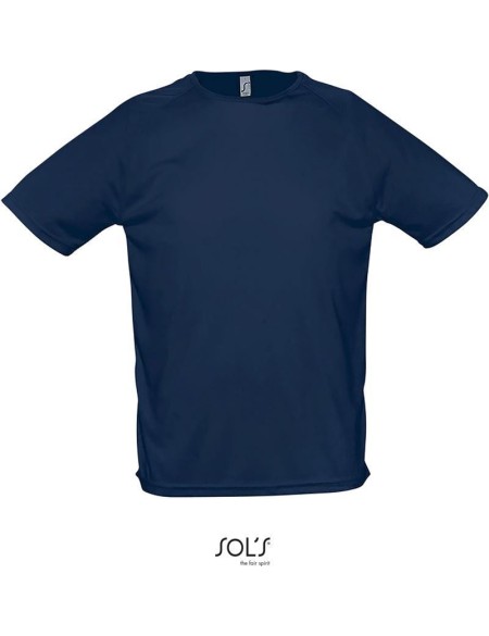 Herren-Sport-T-Shirt SPORTY – Französische Marine XXS