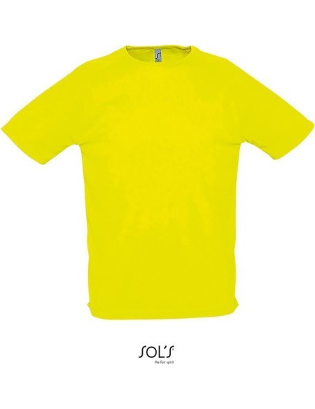 Sport-T-Shirt für Herren SPORTS - Neongelb M