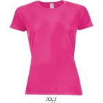 Sport-T-Shirt für Damen SPORTS - neonpink S