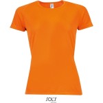 Sport-T-Shirt für Damen SPORTS - neonorange S