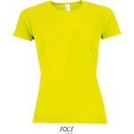 Damen-Sport-T-Shirt SPORTY - neongelb XS