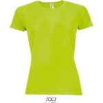 Sport-T-Shirt für Damen SPORTS - neongrün XL