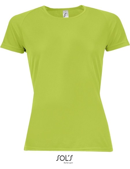 Sport-T-Shirt für Damen SPORTS - Apfelgrün XL