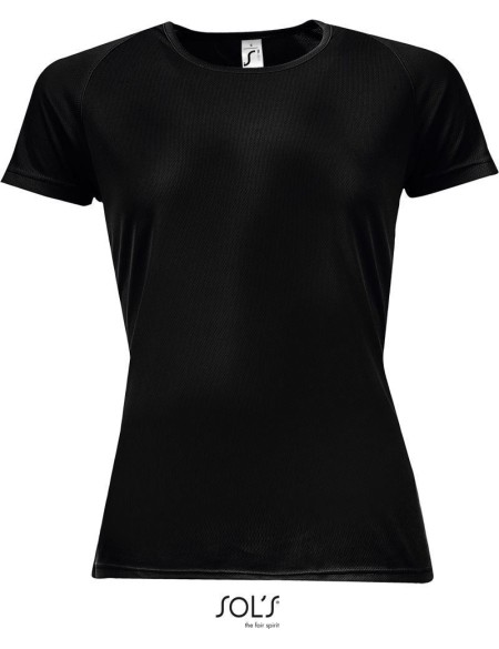 Sport-T-Shirt für Damen SPORTS - Schwarz XXL