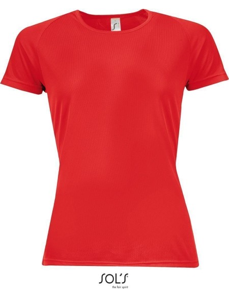 Sport-T-Shirt für Damen SPORTS - Rot L