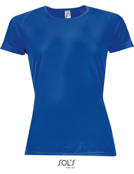 Sport-T-Shirt für Damen SPORTS - Königsblau XS