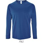 Herren-Sport-T-Shirt SPORTS mit langen Ärmeln - Königsblau L