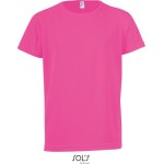 Dětské sportovní tričko - SPORTY - Neon pink 6 let
