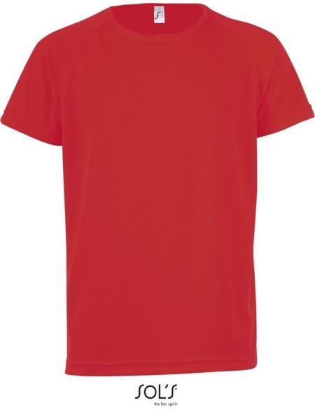 Sport-T-Shirt für Kinder – SPORTS – Rot 10 Jahre