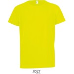 Sport-T-Shirt für Kinder – SPORTS – Neongelb 6 Jahre