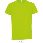 Sport-T-Shirt für Kinder – SPORTS – Neongrün 10 Jahre