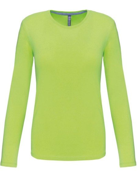 Damen T-Shirt – Kariban K383 Langarm – Limette S