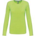 Damen-T-Shirt – Kariban K383 mit langen Ärmeln – Limette 3XL