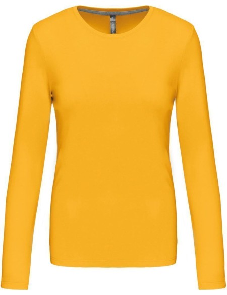 Damen-T-Shirt – Kariban K383 mit langen Ärmeln – Gelb XL