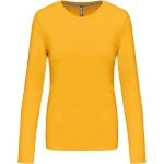 Damen-T-Shirt – Kariban K383 mit langen Ärmeln – Gelb 3XL