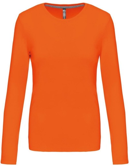 Damen T-Shirt – Kariban K383 Langarm – Orange M