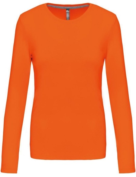 Damen T-Shirt – Kariban K383 Langarm – Orange L