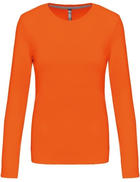 Damen T-Shirt – Kariban K383 Langarm – Orange XL